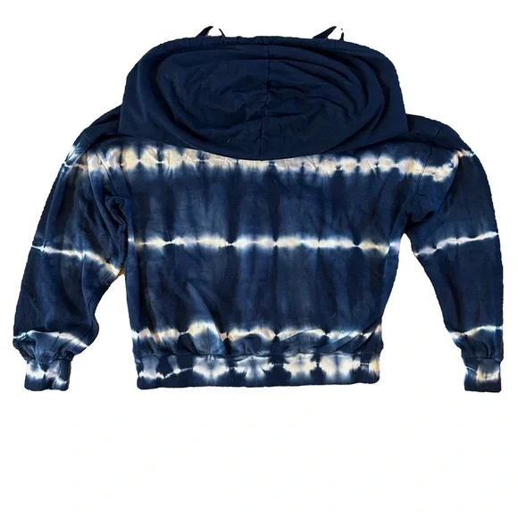 YOUNG, FABULOUS & BROKE Piper Draped Cowl Neck TieDye Hoodie Sweatshirt‎ - Picture 4 of 7
